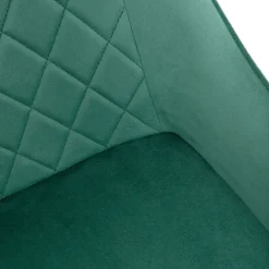 HOMLA Krzeslo Laurent Obrotowe Czarne 54X55X85 Cm, Sh: 50Cm Zielony Outlet