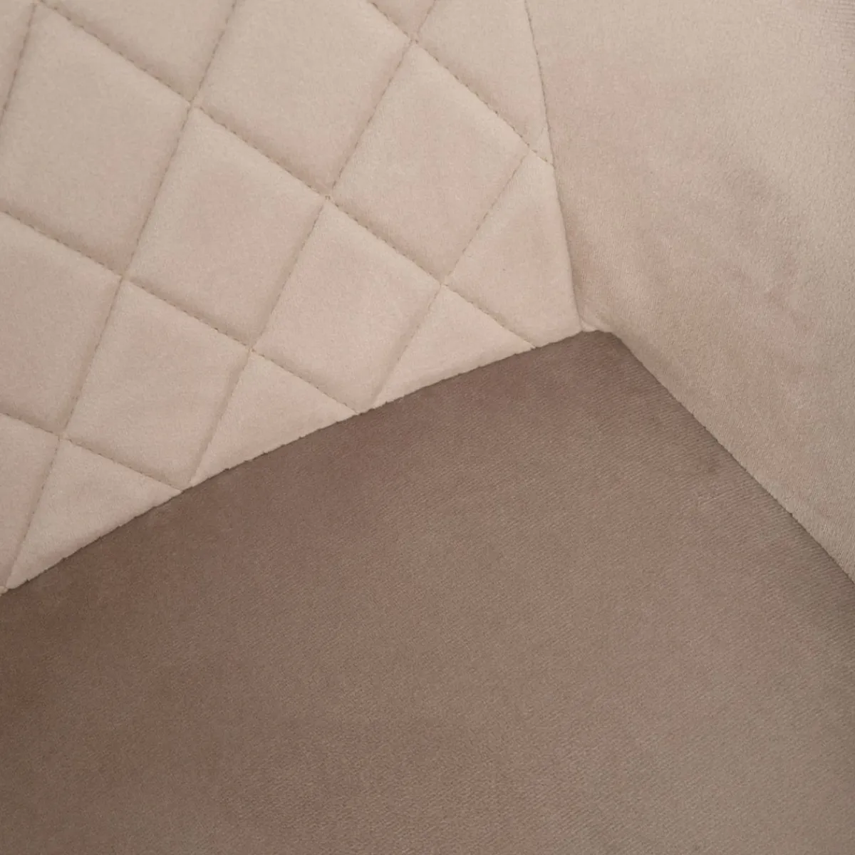 HOMLA Krzeslo Laurent Obrotowe Welurowe Czarne 54X55X85 Cm, Sh: 50Cm Bezowy Discount