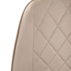 HOMLA Krzeslo Laurent Obrotowe Welurowe Czarne 54X55X85 Cm, Sh: 50Cm Bezowy Discount