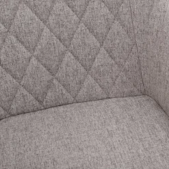 HOMLA Krzeslo Laurent Obrotowe Welurowe Bezowe 54X55X85 Cm, Sh: 50Cm Szary Outlet