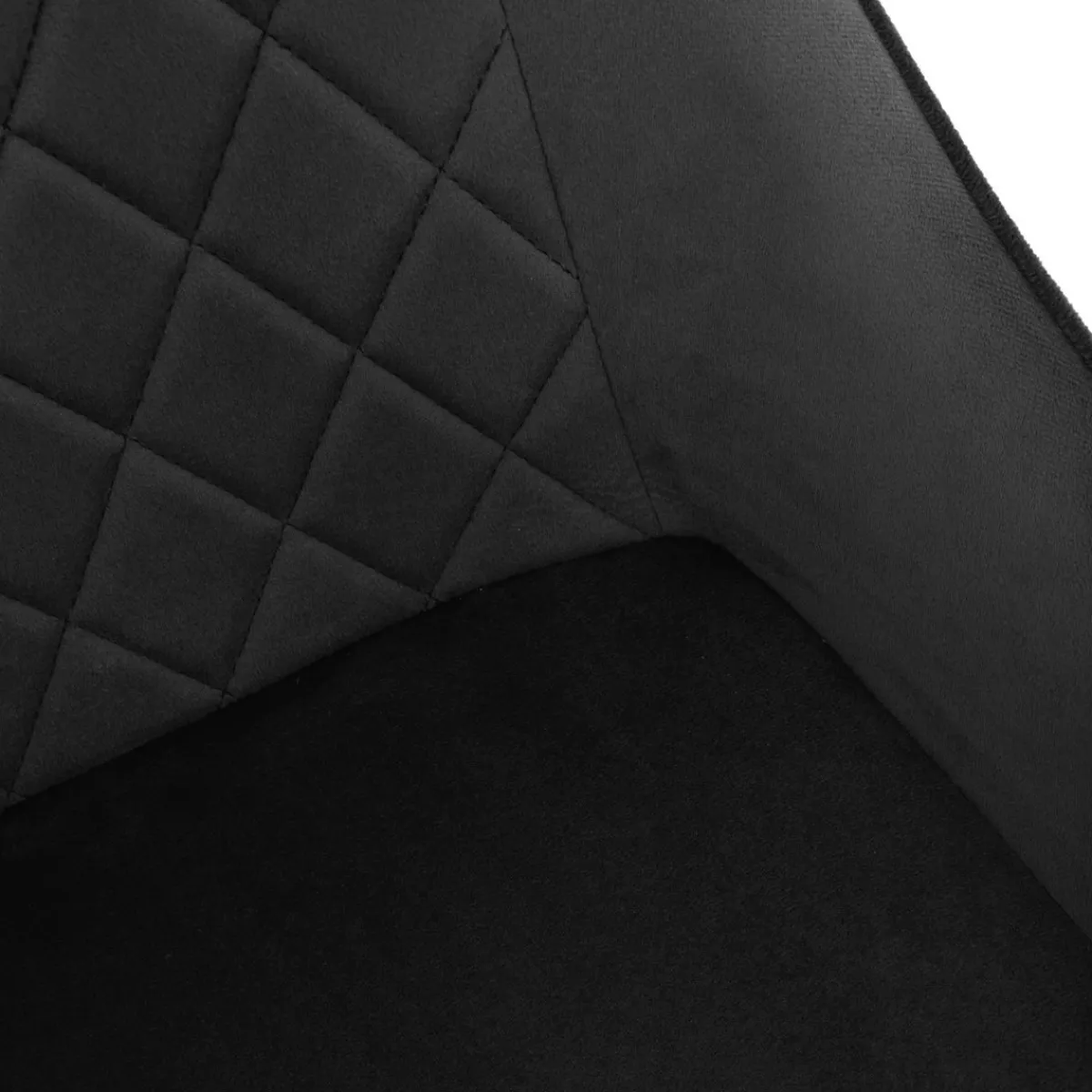 HOMLA Krzeslo Laurent Obrotowe Welurowe Szare 54X55X85 Cm, Sh: 50Cm Czarny Clearance