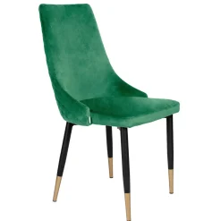 HOMLA Krzeslo Logan Welurowe Zielone 44X44X92 Cm Zielony Online