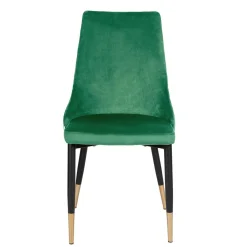 HOMLA Krzeslo Logan Welurowe Zielone 44X44X92 Cm Zielony Online
