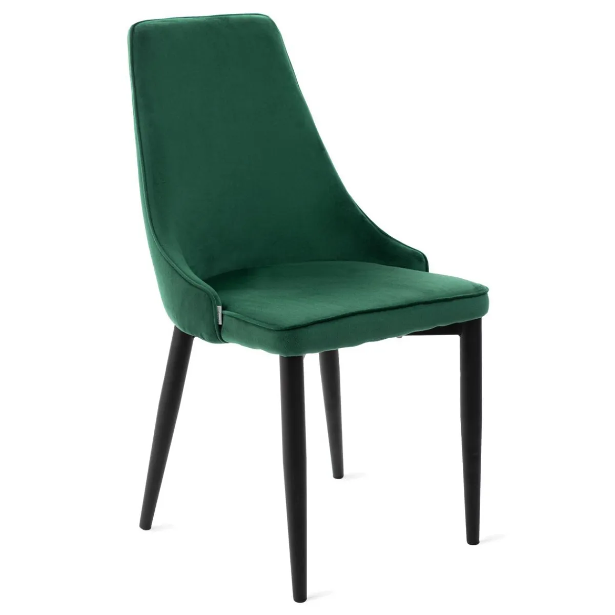HOMLA Krzeslo Louis Ribbon Welurowe Zielone 44X59X88 Cm Zielony Hot