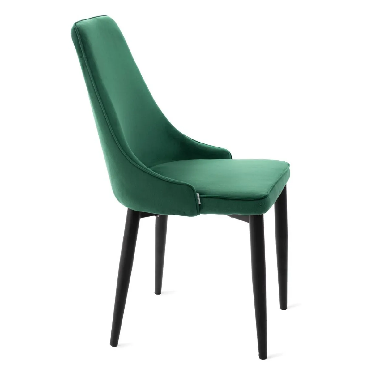 HOMLA Krzeslo Louis Ribbon Welurowe Zielone 44X59X88 Cm Zielony Hot