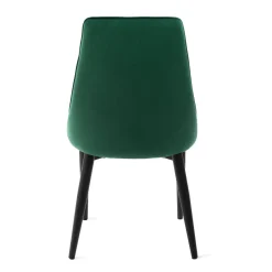 HOMLA Krzeslo Louis Ribbon Welurowe Zielone 44X59X88 Cm Zielony Hot