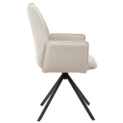 HOMLA Krzeslo Lugro Obrotowe Bezowe 56X60X82 Cm Best