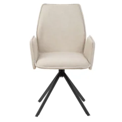 HOMLA Krzeslo Lugro Obrotowe Bezowe 56X60X82 Cm Best