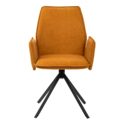 HOMLA Krzeslo Lugro Obrotowe Musztardowe 56X60X82 Cm Discount
