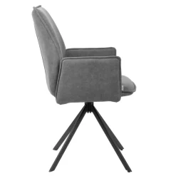 HOMLA Krzeslo Lugro Obrotowe Szare 56X60X82 Cm Hot