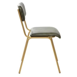 HOMLA Krzeslo Lumbar W Obiciu Ze Skory Bawolej Zielone 46X52X78 Cm Hot