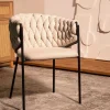 HOMLA Krzeslo Merle Bezowe 57X59X78 Cm Bezowy Clearance
