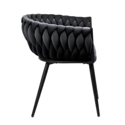 HOMLA Krzeslo Prinssi New Czarne 60X60X79 Cm Sale