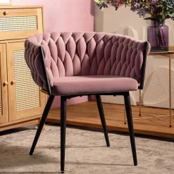 HOMLA Krzeslo Prinssi New Rozowe 60X60X79 Cm Hot