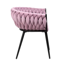 HOMLA Krzeslo Prinssi New Rozowe 60X60X79 Cm Hot