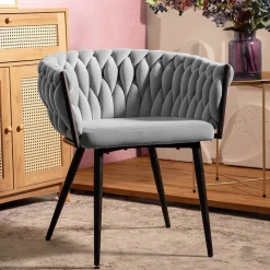 HOMLA Krzeslo Prinssi New Szare 60X60X79 Cm New