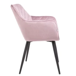 HOMLA Krzeslo Shelton Welurowe Rozowe 56X60X84Cm Rozowy New