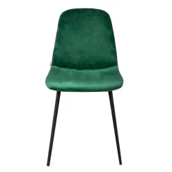HOMLA Krzeslo Slank Welurowe Zielone 44X52X85Cm Zielony Clearance