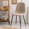 HOMLA Krzeslo Slank W Tkaninie Bezowe 44X52X85Cm Bezowy Online