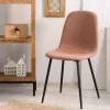 HOMLA Krzeslo Slank W Tkaninie Ceglaste 44X52X85Cm Pomaranczowy Sale
