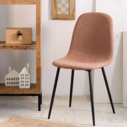 HOMLA Krzeslo Slank W Tkaninie Ceglaste 44X52X85Cm Pomaranczowy Sale