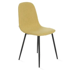 HOMLA Krzeslo Slank W Tkaninie Musztardowe 44X52X85Cm Musztardowy