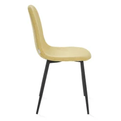 HOMLA Krzeslo Slank W Tkaninie Musztardowe 44X52X85Cm Musztardowy
