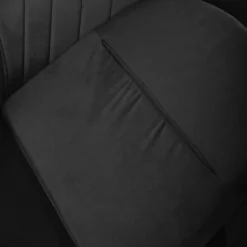 HOMLA Krzeslo Teill Welurowe Obrotowe Czarne 55,5X54,5X80-90Cm Czarny Sale