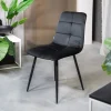 HOMLA Krzeslo Triss Welurowe Czarne 44X57X88 Cm Czarny Best
