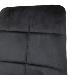 HOMLA Krzeslo Triss Welurowe Czarne 44X57X88 Cm Czarny Best