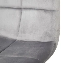 HOMLA Krzeslo Triss Welurowe Szare 44X57X88 Cm Szary Outlet