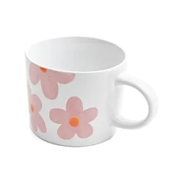 HOMLA Kubek Gradas W Duze Rozowe Kwiaty 0,3 L Outlet