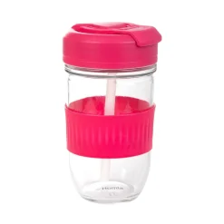 HOMLA Kubek Ideus Summer Szklany 0,5 L Rozowy Hot