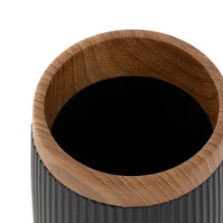 HOMLA Kubek Lazienkowy Diall 6,5X6,5X12 Cm Czarny Clearance