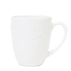HOMLA Kubek Sylia Z Ornamentem 0,37 L Bialy Discount