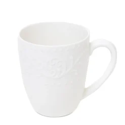 HOMLA Kubek Sylia Z Ornamentem 0,37 L Bialy Discount