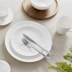 HOMLA Kubek Sylia Z Ornamentem 0,37 L Bialy Discount