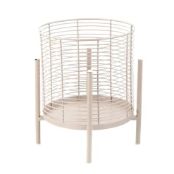 HOMLA Kwietnik Floero Metalowy Bezowy 22X30 Cm Outlet