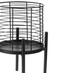 HOMLA Kwietnik Floero Metalowy Czarny 18X25 Cm Hot