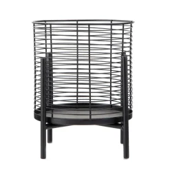 HOMLA Kwietnik Floero Metalowy Czarny 22X30 Cm Sale