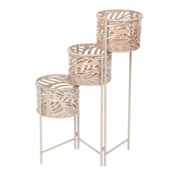 HOMLA Kwietnik Floero Z Azurowymi Donicami 64X24X75 Cm Sale