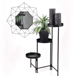 MONDEX Kwietnik Loft 19X19X50 Cm Czarny Clearance