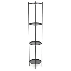HOMLA Kwietnik Roh Czteropoziomowy Czarny 25X133,5 Cm Outlet