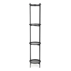 HOMLA Kwietnik Roh Czteropoziomowy Czarny 25X133,5 Cm Outlet