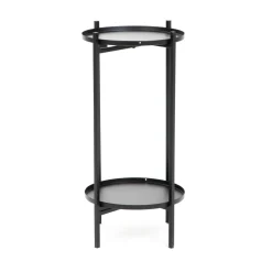 HOMLA Kwietnik Roh Dwupoziomowy Czarny 25X53,5 Cm Hot