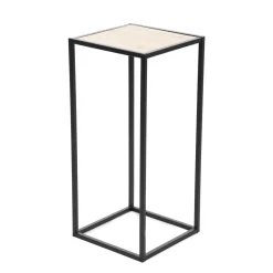 HOMLA Kwietnik Roh Metalowy Czarny 27X27X60 Cm