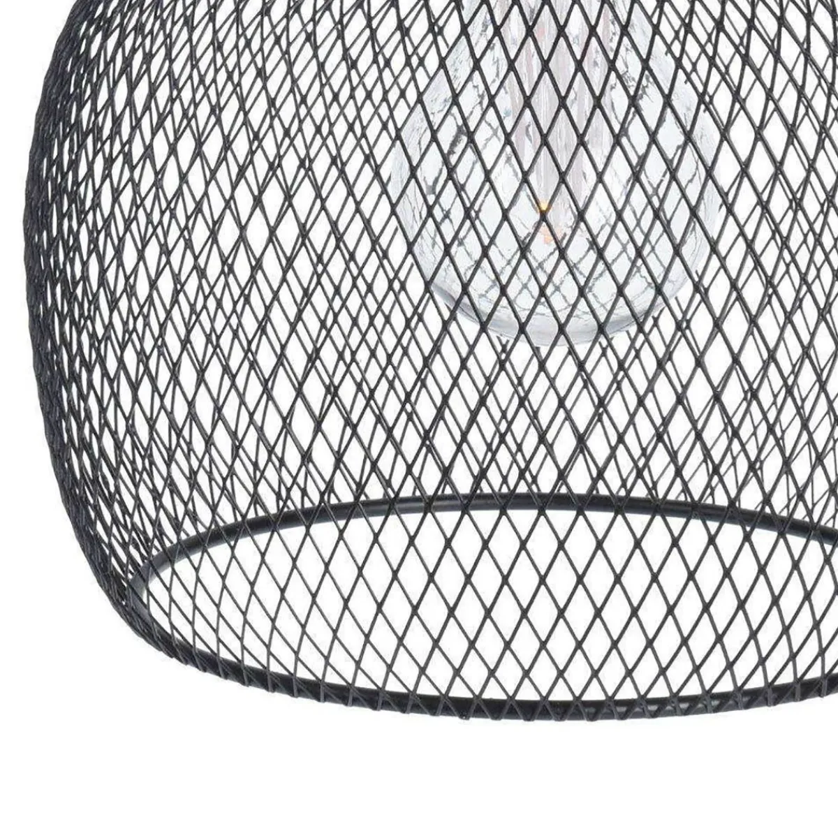 KOOPMAN Lampa Atros Wiszaca Czarna 19X18 Cm Czarny Clearance