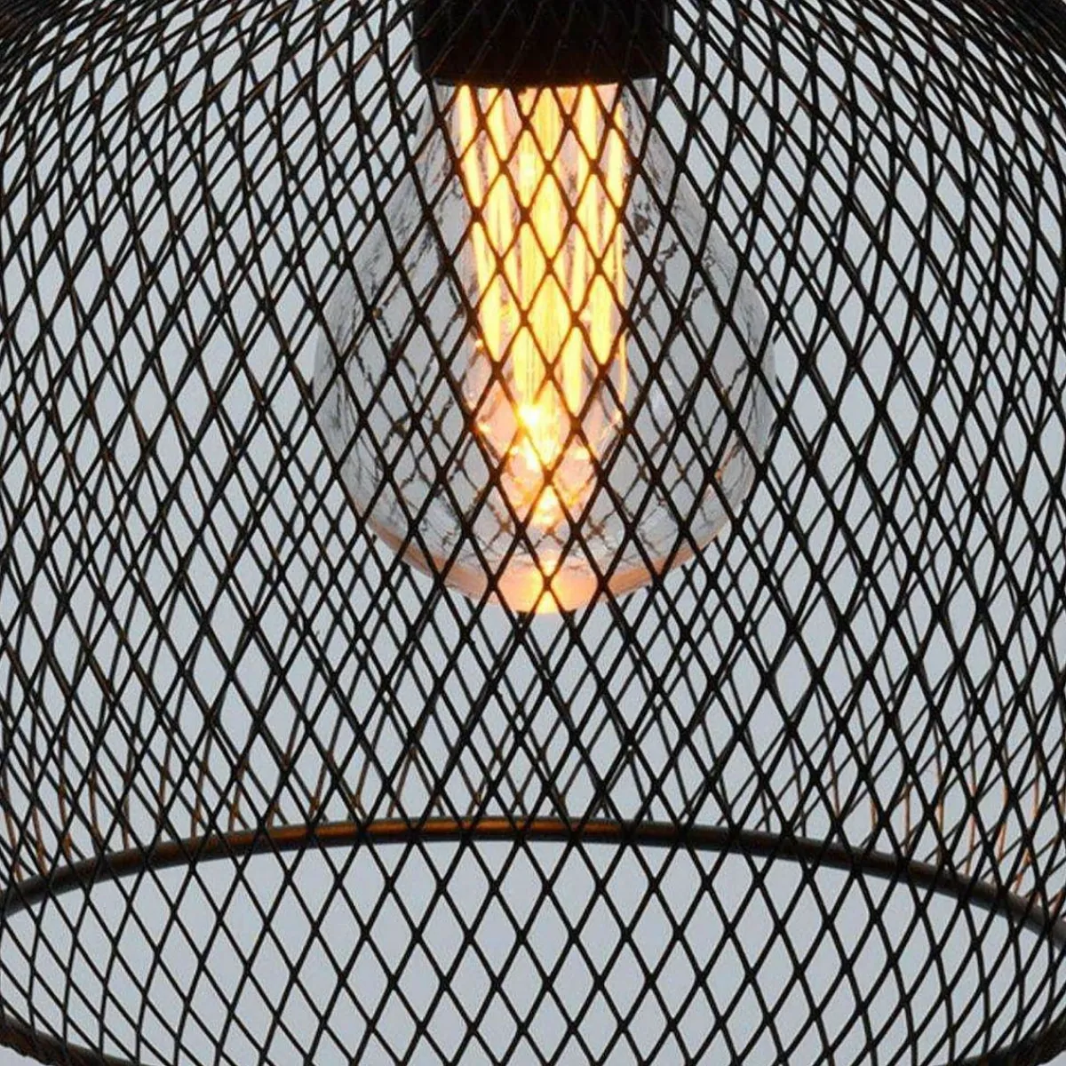 KOOPMAN Lampa Atros Wiszaca Czarna 19X18 Cm Czarny Clearance