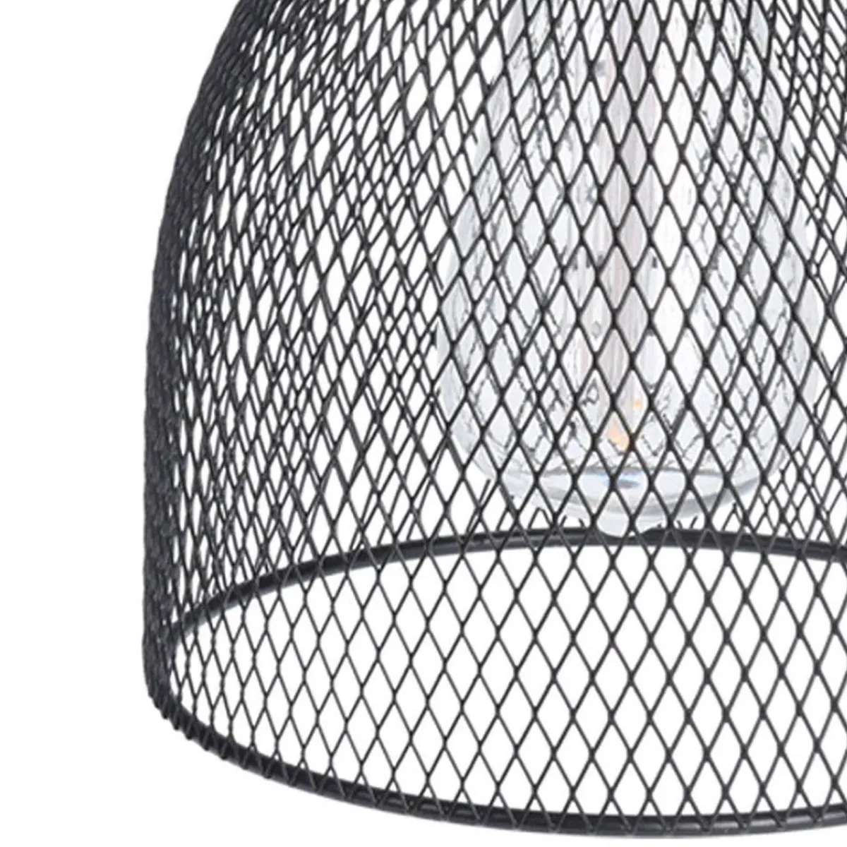 KOOPMAN Lampa Atros Wiszaca Czarna 21X16 Cm Czarny