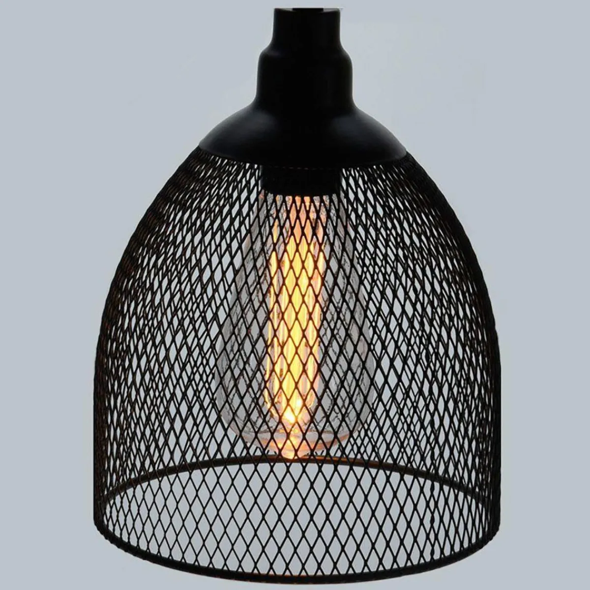 KOOPMAN Lampa Atros Wiszaca Czarna 21X16 Cm Czarny
